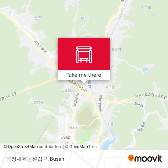 금정체육공원입구 map