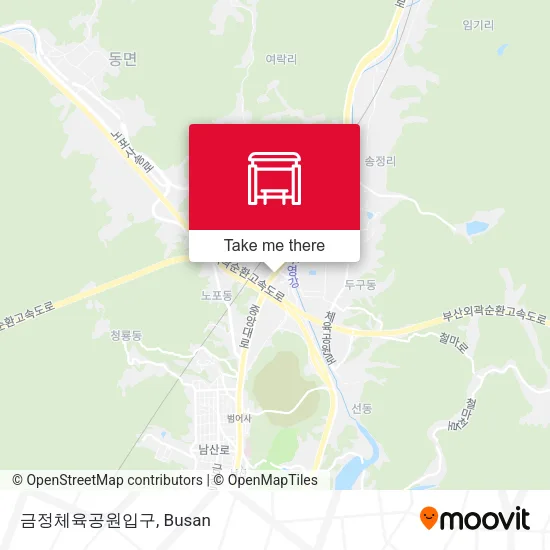 금정체육공원입구 map