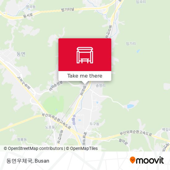 동면우체국 map