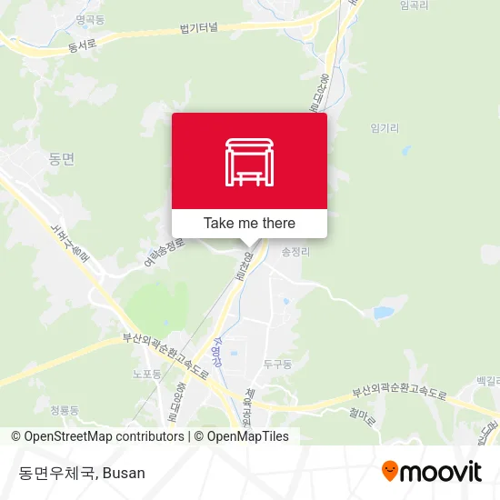 동면우체국 map