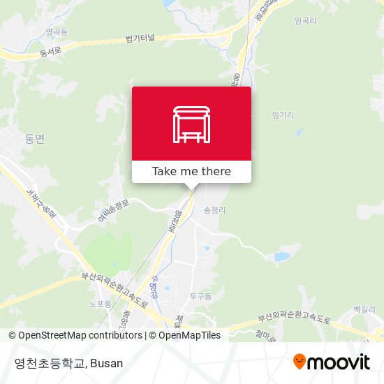 영천초등학교 map