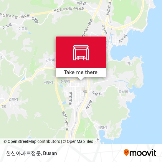 한신아파트정문 map