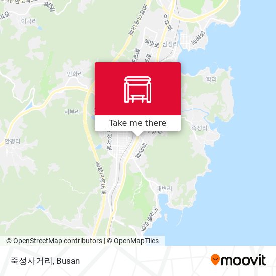 죽성사거리 map