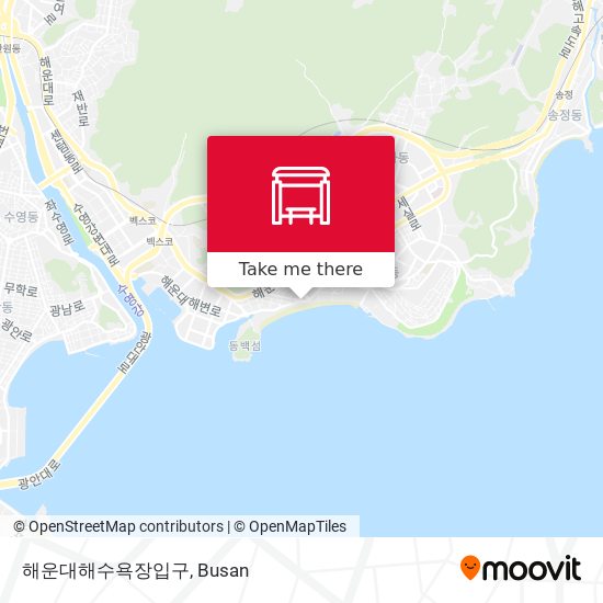 해운대해수욕장입구 map