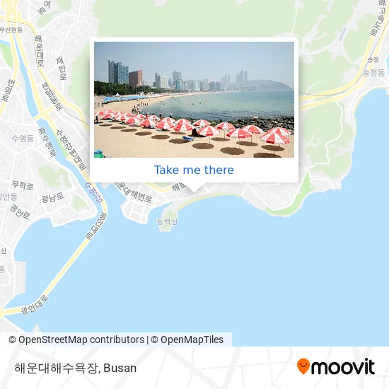 해운대해수욕장 map