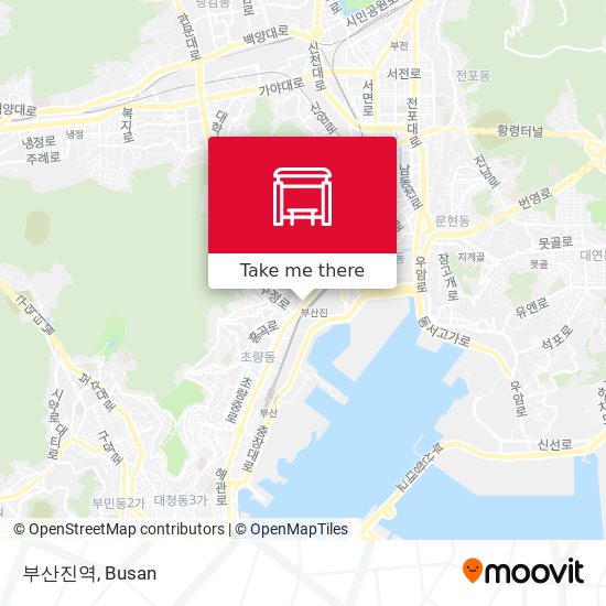 부산진역 map