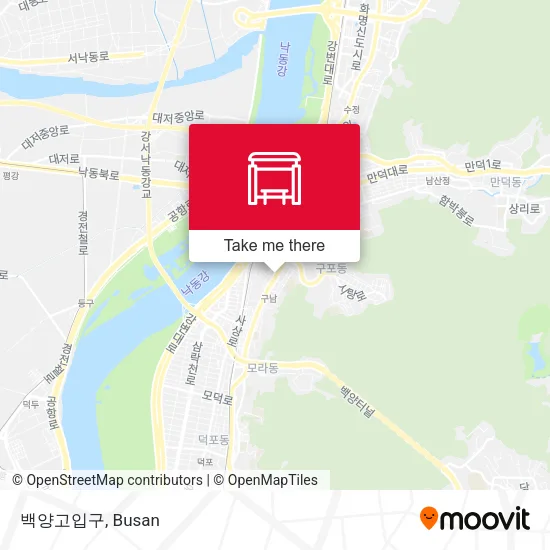 백양고입구 map