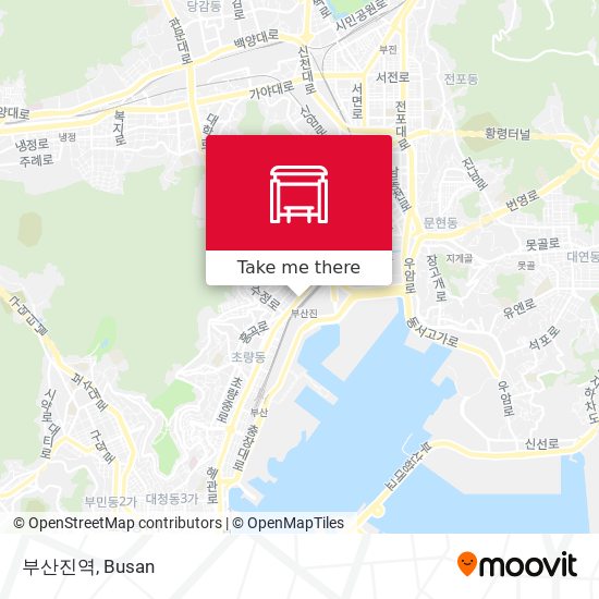 부산진역 map