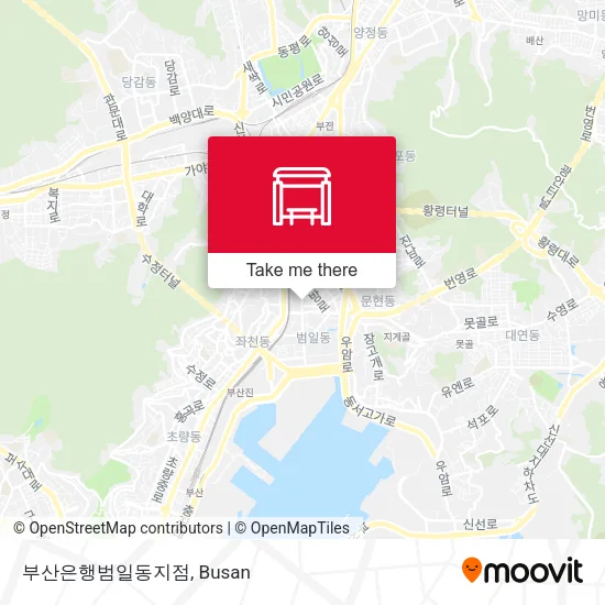 부산은행범일동지점 map