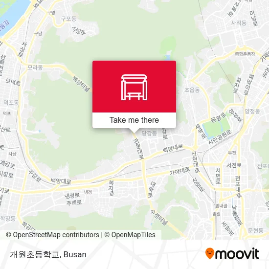 개원초등학교 map