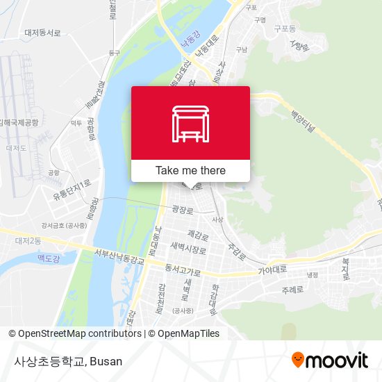 사상초등학교 map