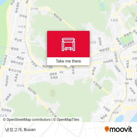 냉정고개 map
