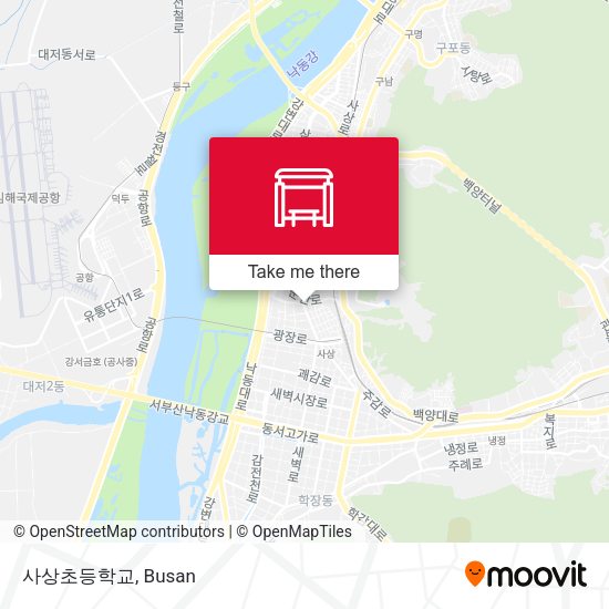 사상초등학교 map