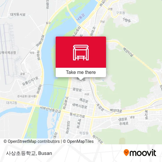 사상초등학교 map
