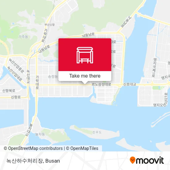 녹산하수처리장 map