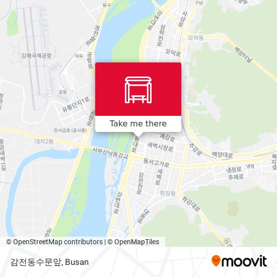 감전동수문앞 map