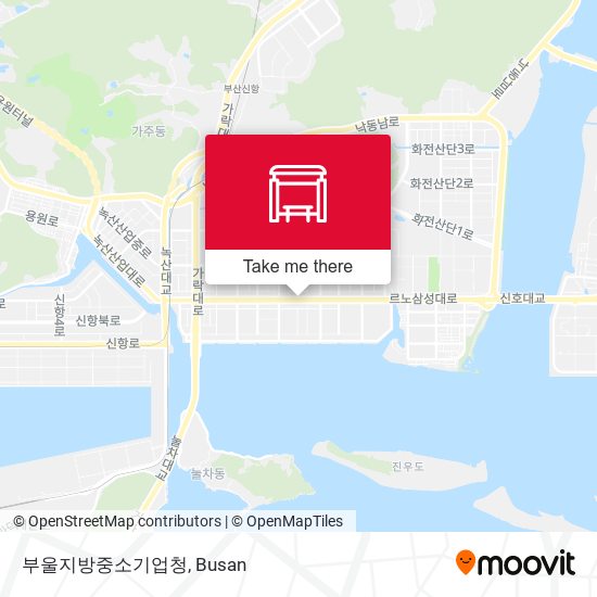 부울지방중소기업청 map