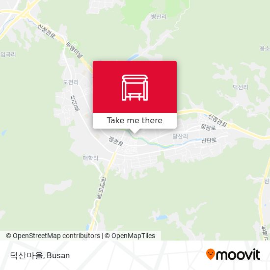 덕산마을 map