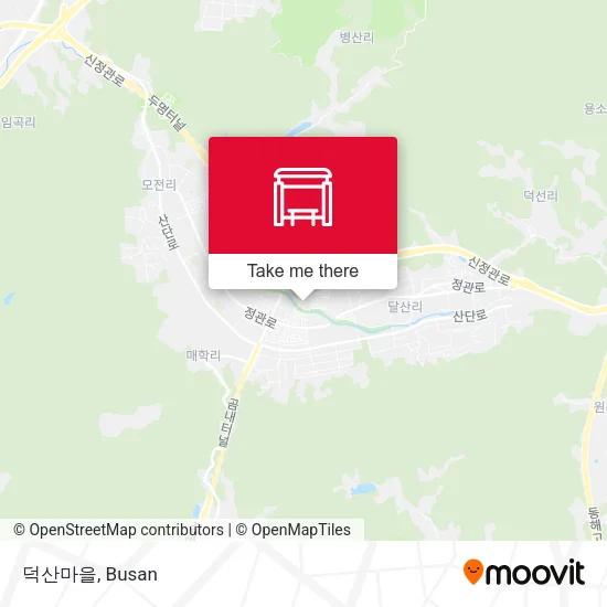 덕산마을 map
