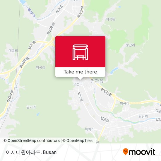 이지더원아파트 map