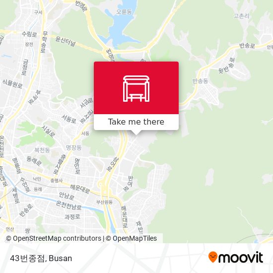 43번종점 map