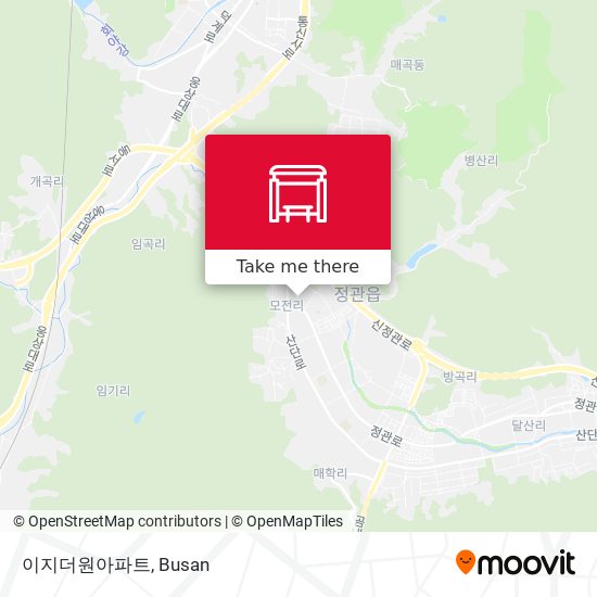 이지더원아파트 map