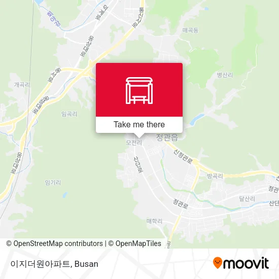이지더원아파트 map