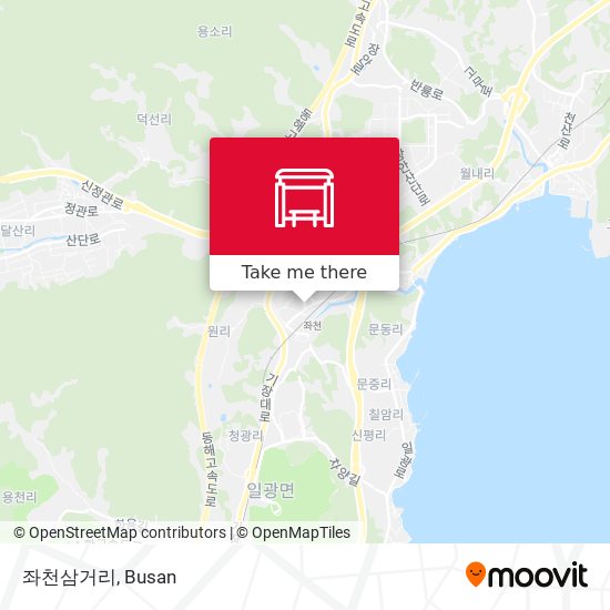 좌천삼거리 map