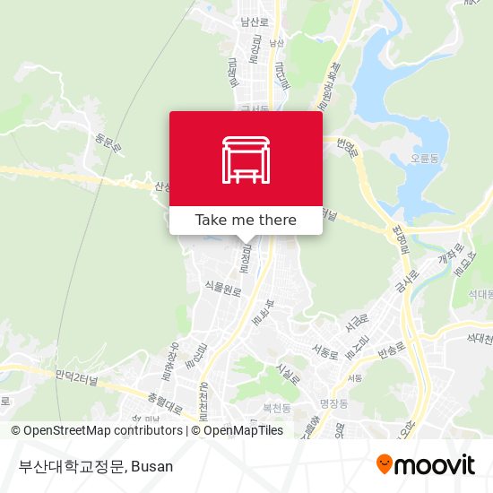 부산대학교정문 map