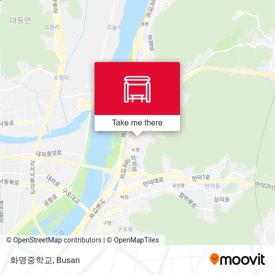 화명중학교 map