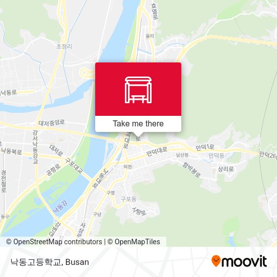 낙동고등학교 map