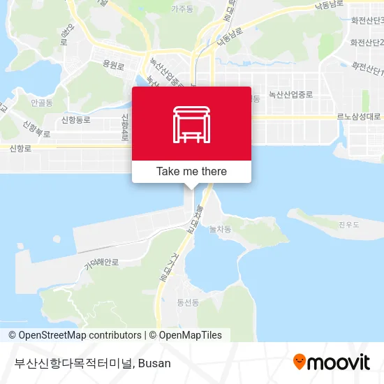 부산신항다목적터미널 map