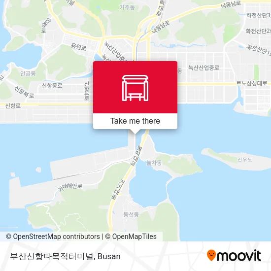 부산신항다목적터미널 map