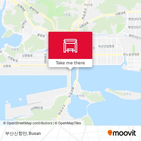 부산신항만 map