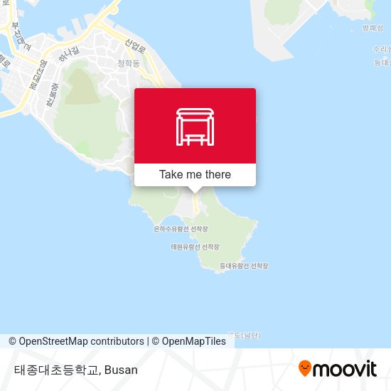 태종대초등학교 map