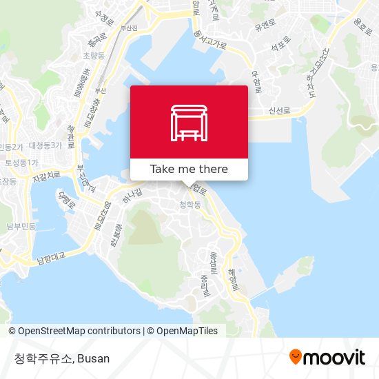 청학주유소 map