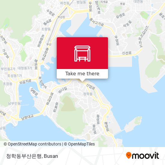 청학동부산은행 map