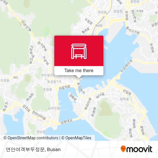 연안여객부두정문 map