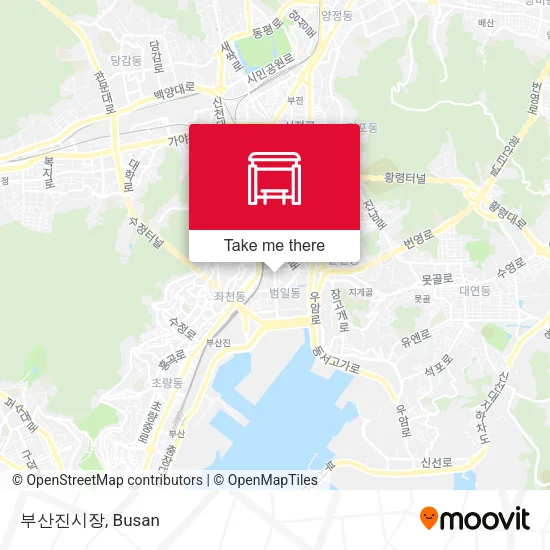 부산진시장 map