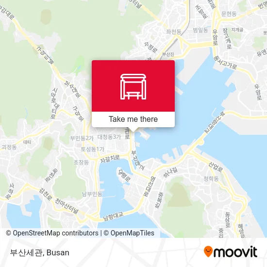 부산세관 map