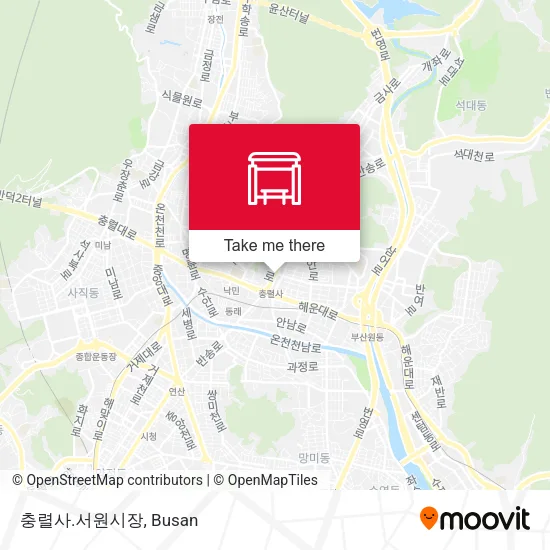 충렬사.서원시장 map