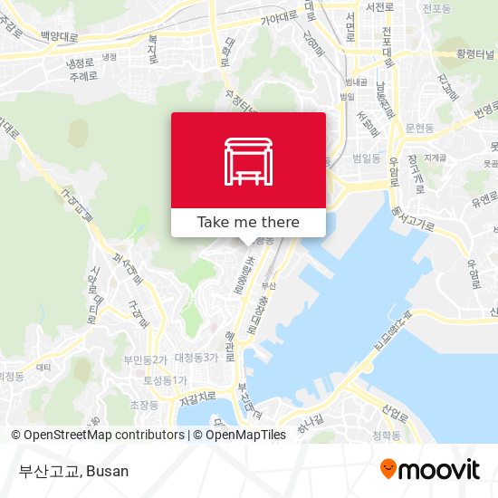 부산고교 map