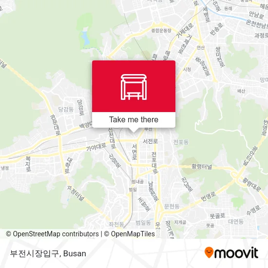 부전시장입구 map