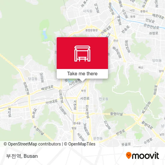부전역 map