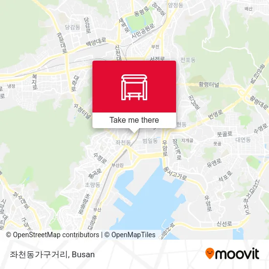 좌천동가구거리 map