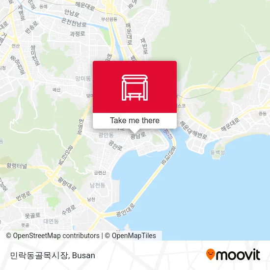 민락동골목시장 map