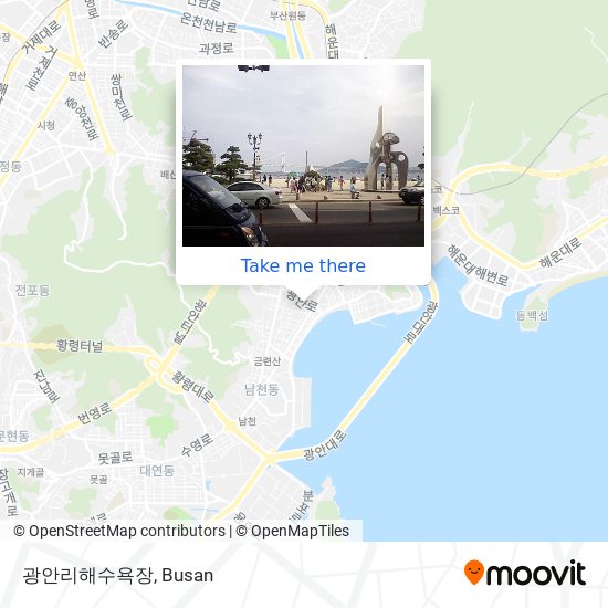 광안리해수욕장 map