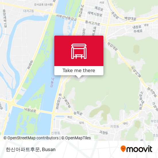 한신아파트후문 map
