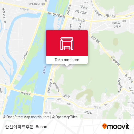 한신아파트후문 map