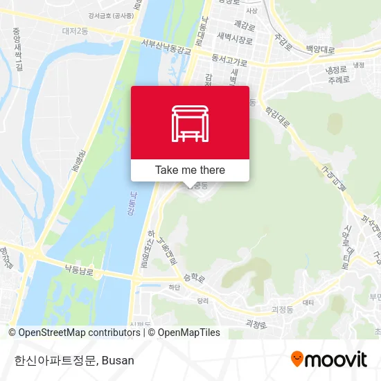 한신아파트정문 map